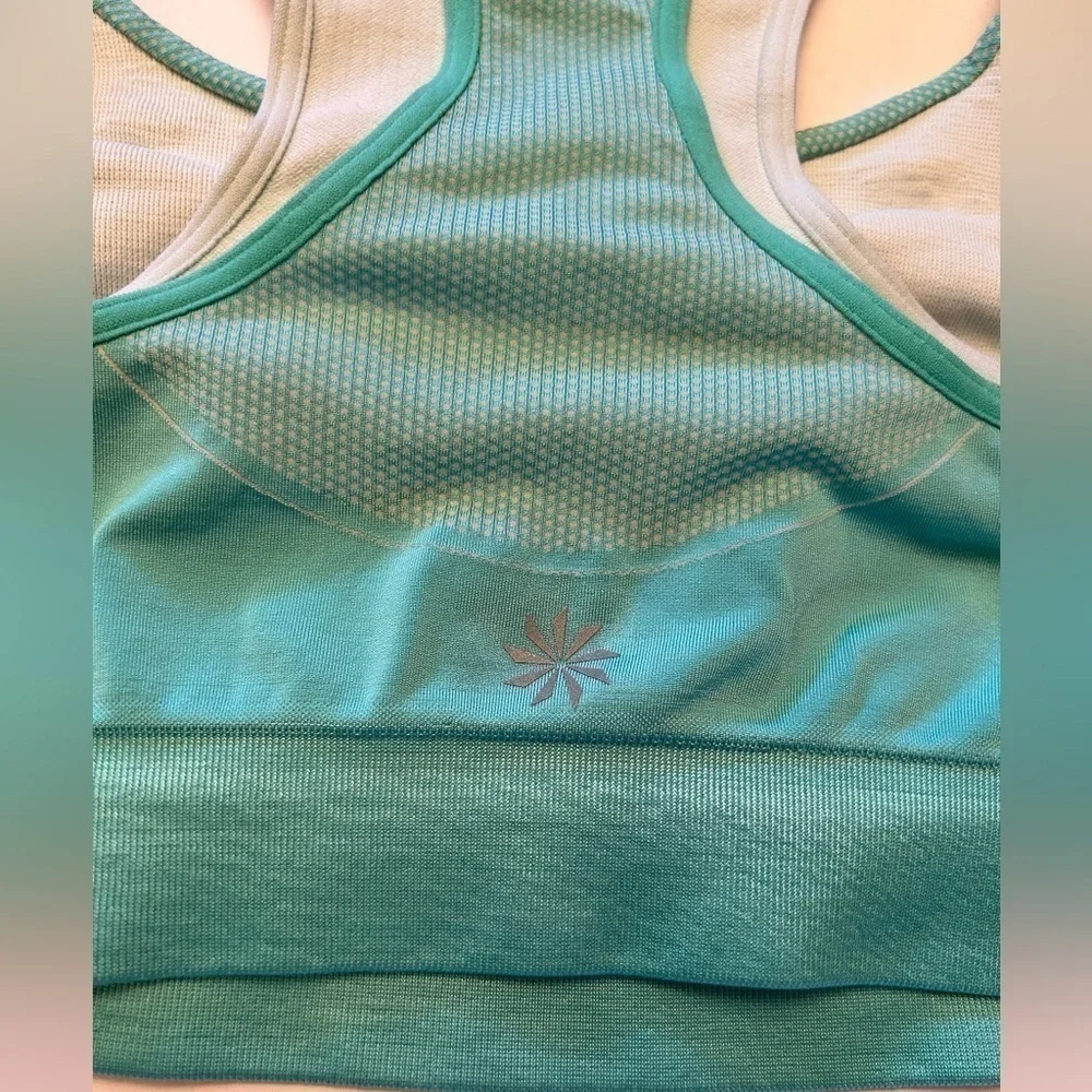 Athleta seamless double‎ under sports bra in size M. F6